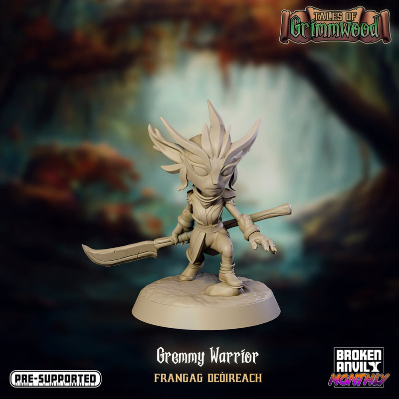 Gremmy Warrior Frangag Deoireach | Tales of Grimmwood | Tabletop RPG Miniature TabletopXtra