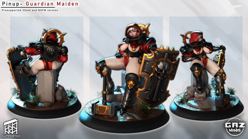 Guardian Maiden | Fantasy Pin-Up | Gaz Minis