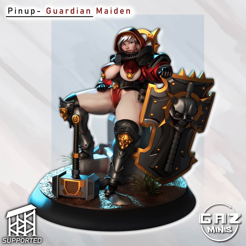 Guardian Maiden | Fantasy Pin-Up | Gaz Minis