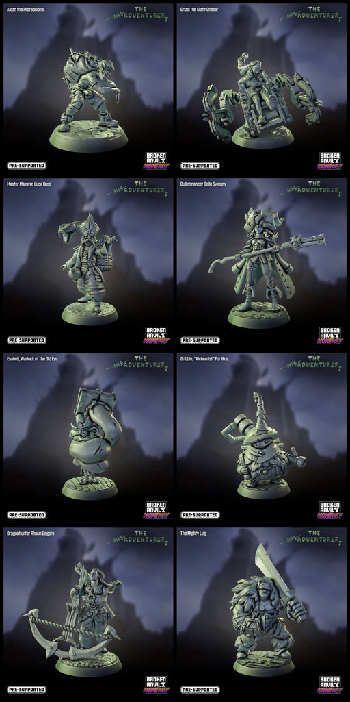 Guild of Misfortune Miniatures | Mis-Adventurers | Tabletop RPG Miniature TabletopXtra