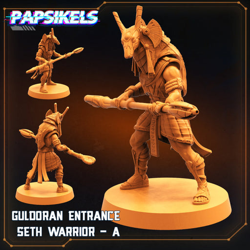 Gul'Doran Entrance Seth Warrior A | Star Entrance | Sci-Fi Miniature | Papsikels TabletopXtra