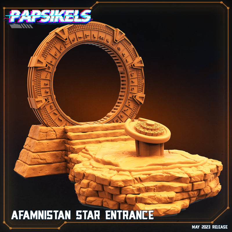Guwauld Aframistan Star Entrance | Star Entrance Into The Multi World | Sci-Fi Miniature | Papsikels TabletopXtra