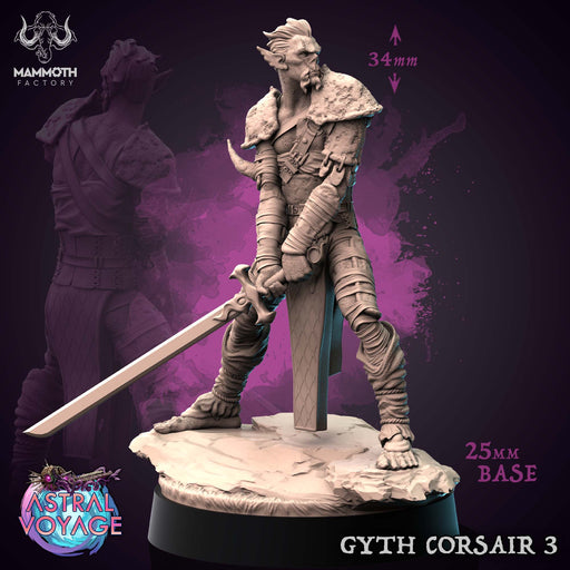 Gyth Corsair 3 | Astral Voyage | Fantasy Miniature | Mammoth Factory TabletopXtra