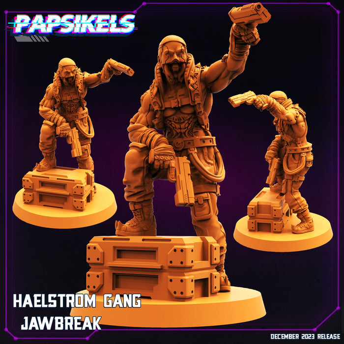 Haelstrom Gang Jawbreak | Cyberpunk | Sci-Fi Miniature | Papsikels
