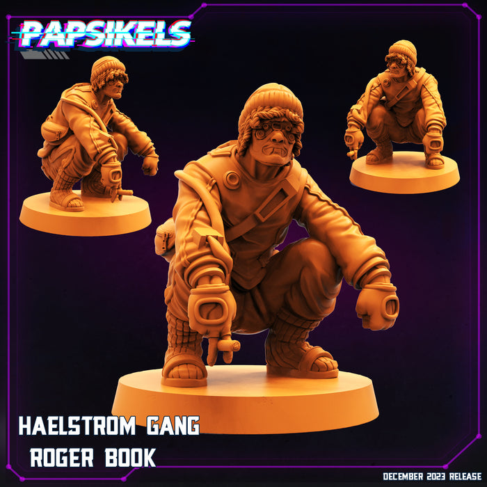 Haelstrom Gang Roger Book | Cyberpunk | Sci-Fi Miniature | Papsikels