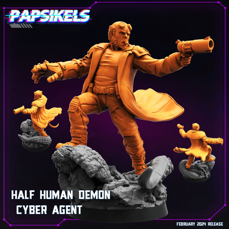Demon Cyber Agent Miniatures | Cyberpunk | Papsikels