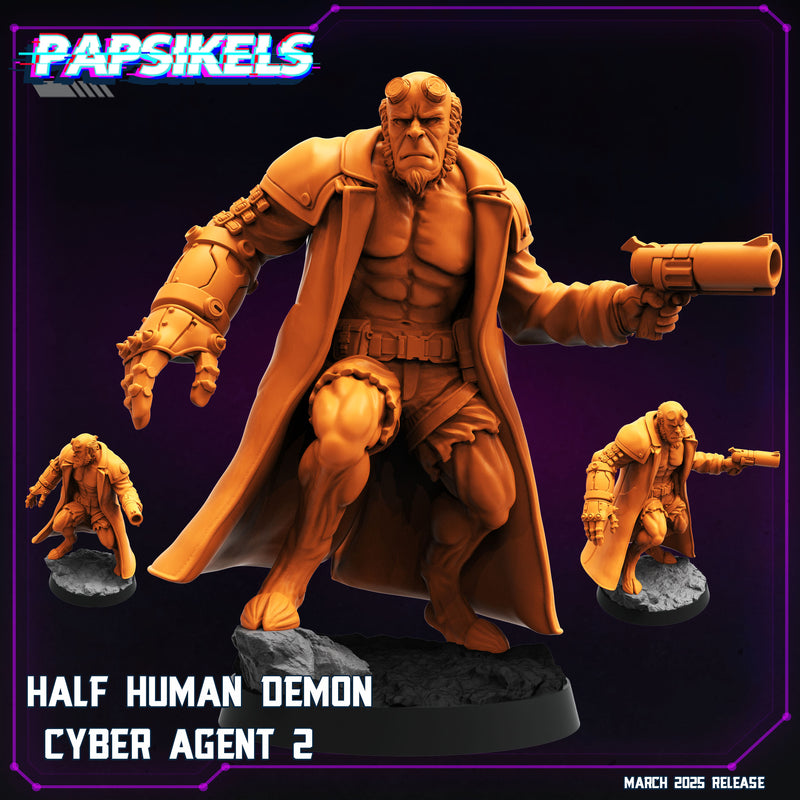 Demon Cyber Agent Miniatures | Cyberpunk | Papsikels