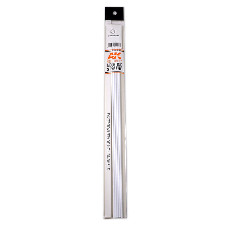 AK Interactive - Hollow Tube 6.00Dx350mm (W.T. 0,7mm)-Styrene Strip (AK6546)