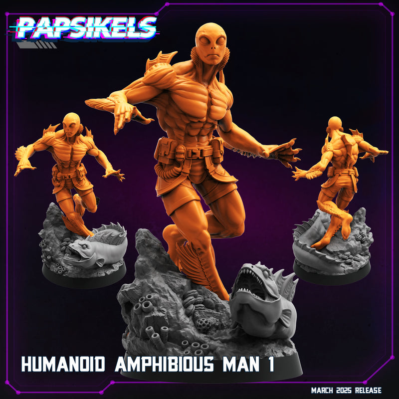 Amphibious Man Miniatures | Cyberpunk | Papsikels