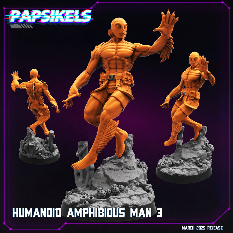 Amphibious Man Miniatures | Cyberpunk | Papsikels