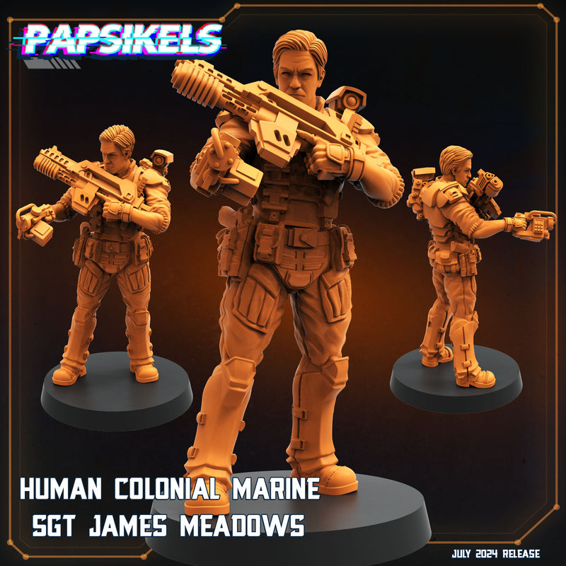 Human Marine Miniatures | Aliens Vs Humans VII Resurgence | Sci-Fi Miniature | Papsikels