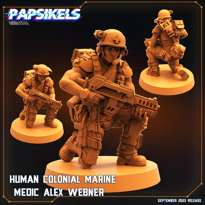 Medic Alex Webner | Aliens Vs Humans VI | Sci-Fi Miniature | Papsikels
