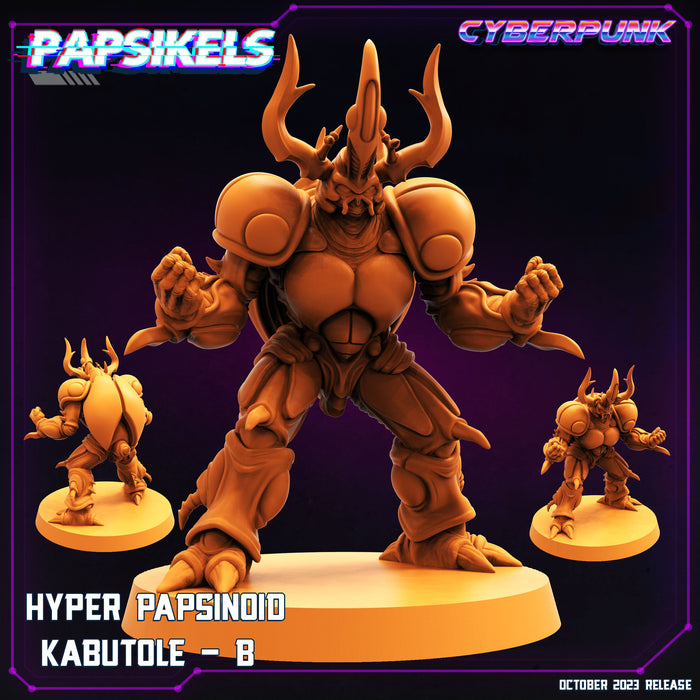 Hyper Papsinoid Kabutole Miniatures | Cyberpunk | Sci-Fi Miniature | Papsikels