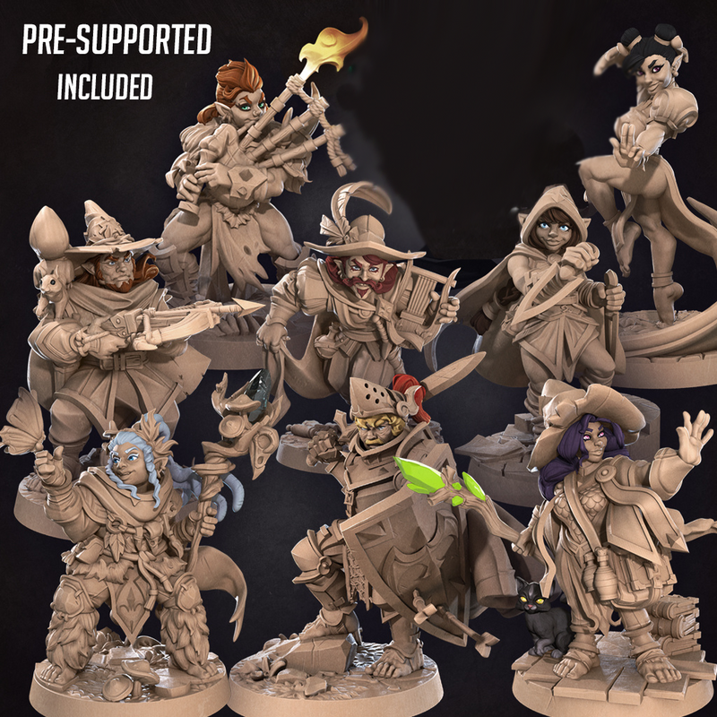 Halfling Miniatures (Full Set) | Fantasy Miniature | Bite the Bullet TabletopXtra