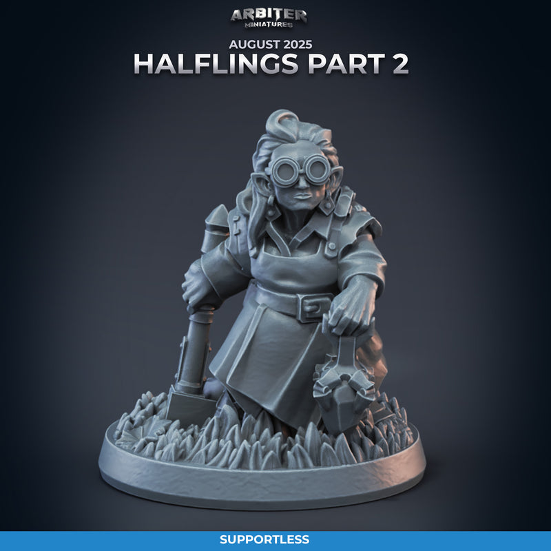 Halfling Miniatures Part 2 | Pose Pack B | Arbiter Miniatures