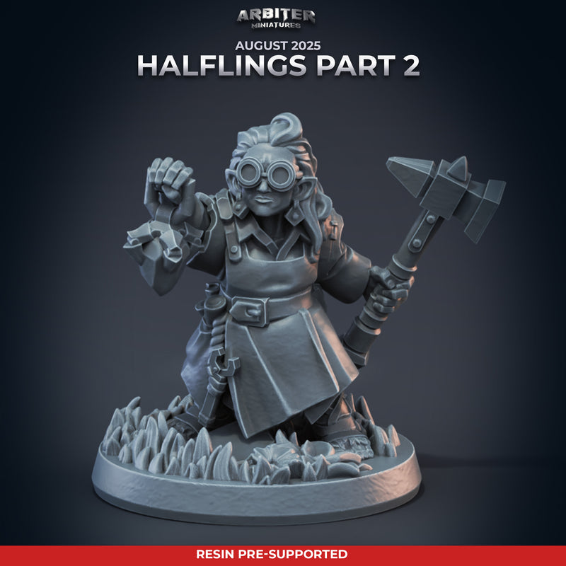 Halfling Miniatures Part 2 | Pose Pack A | Arbiter Miniatures