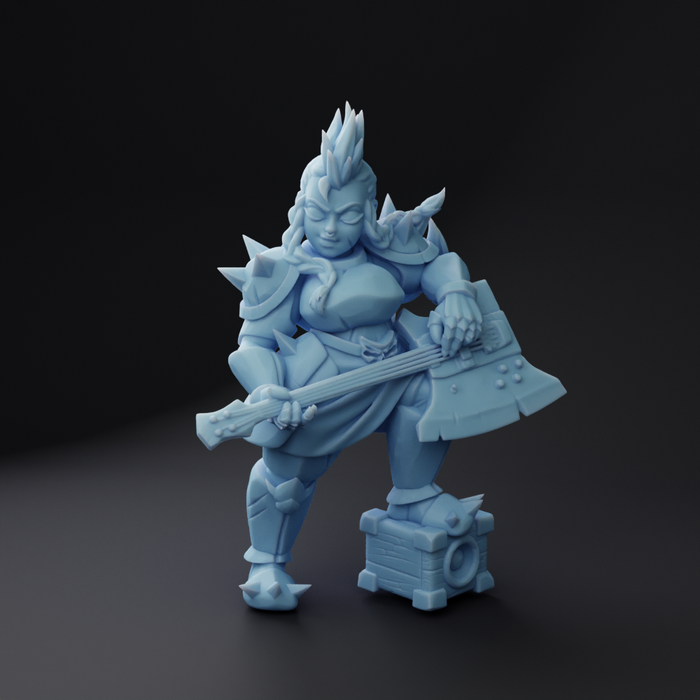 Dwarf Bard Guitarist Hammer | Bardic Beatdown | Twin Goddess Miniatures