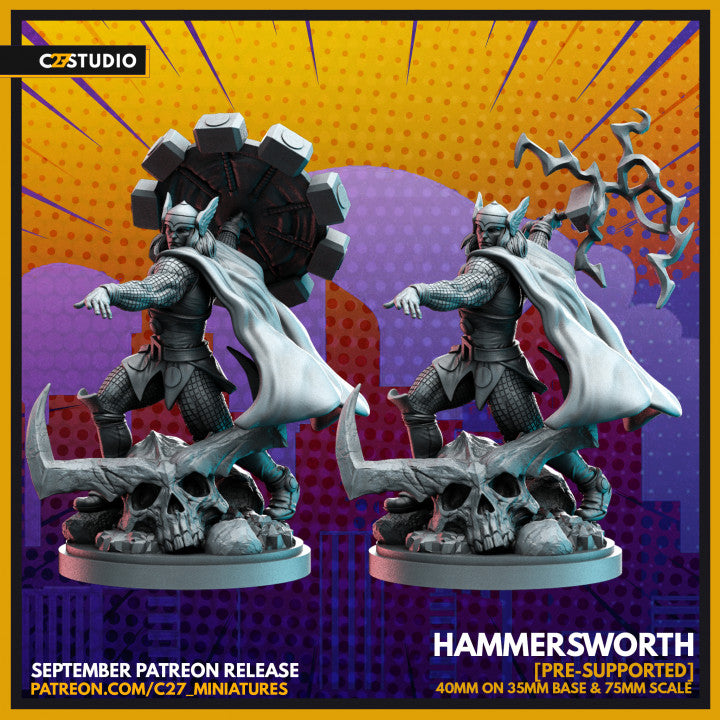Hammersworth (Lightning) | Heroes | Sci-Fi Miniature | C27 Studio TabletopXtra