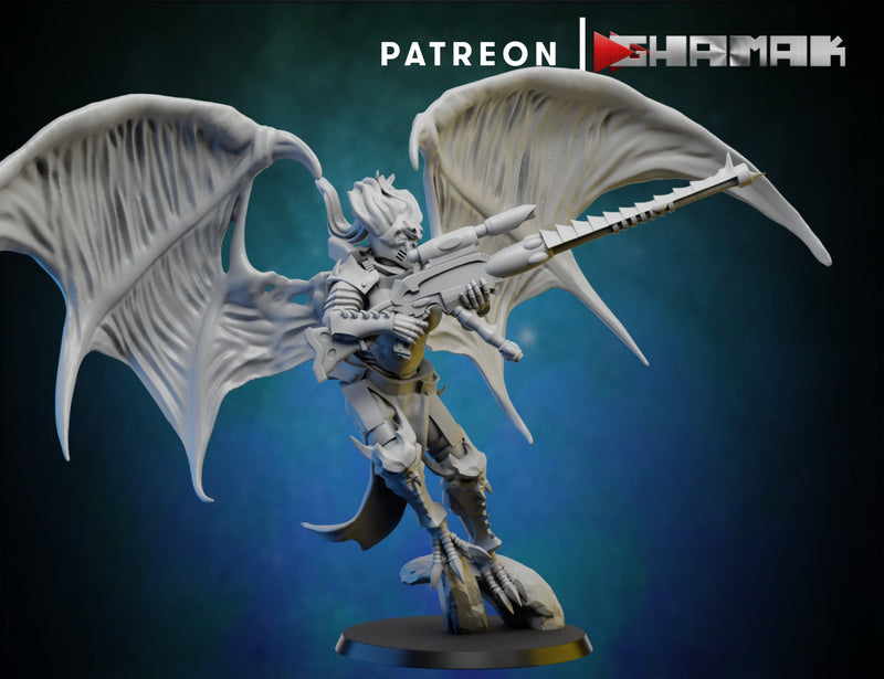 Harpy 4 | Dark Elda | Fantasy Miniature | Ghamak TabletopXtra