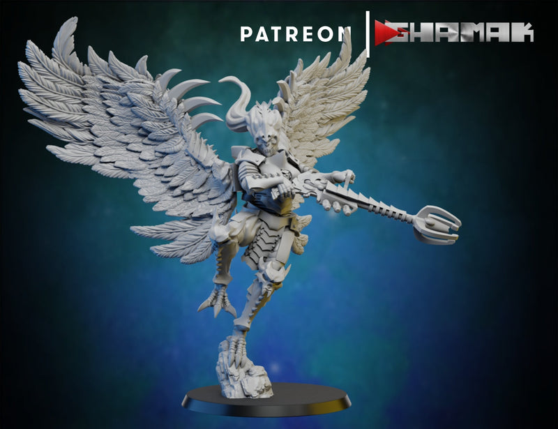 Harpy Miniatures | Dark Elda | Fantasy Miniature | Ghamak TabletopXtra