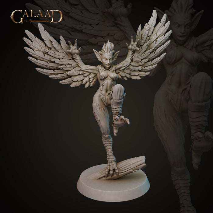 Harpy A | Driders, Harpys and Golems | Fantasy Miniature | Galaad Miniatures