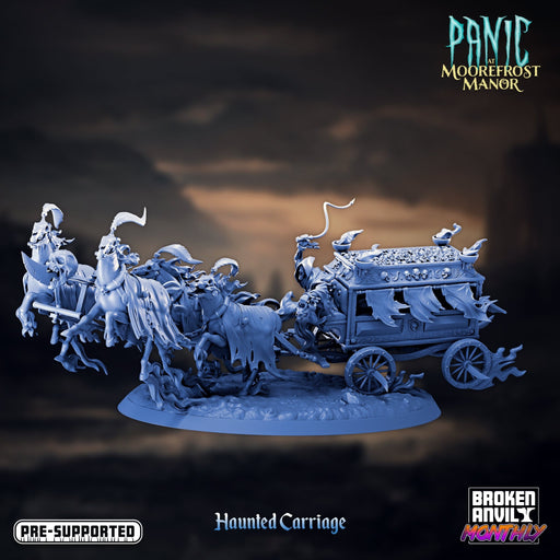Haunted Carriage | Panic at Moorefrost Manor | Tabletop RPG Miniature TabletopXtra