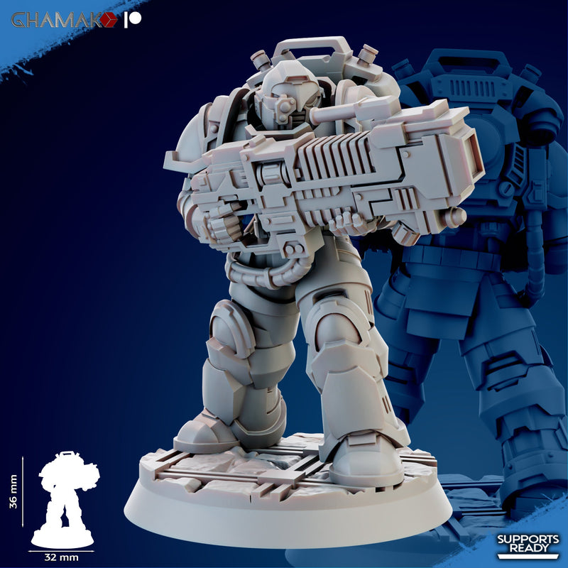 Heavy Plasmatic Devastation Miniatures | Brotherhood | Fantasy Miniature | Ghamak TabletopXtra