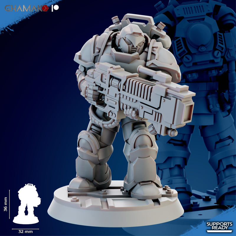 Heavy Plasmatic Devastation Miniatures | Brotherhood | Fantasy Miniature | Ghamak TabletopXtra