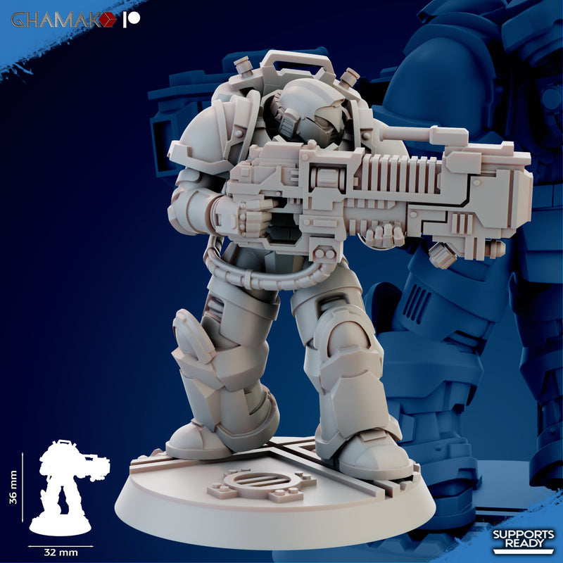 Heavy Plasmatic Devastation Miniatures | Brotherhood | Fantasy Miniature | Ghamak TabletopXtra