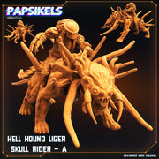 Hell Hound Liger Rider Miniatures | Aliens Vs Skull Hunters II | Sci-Fi Miniature | Papsikels TabletopXtra