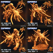 Hell Hound Liger Rider Miniatures | Aliens Vs Skull Hunters II | Sci-Fi Miniature | Papsikels TabletopXtra