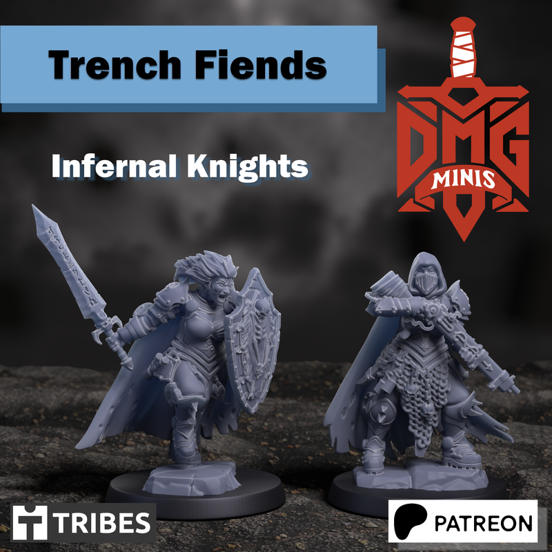 Infernal Knights | Trench Fiends | Sci-Fi Miniature | DMG Minis