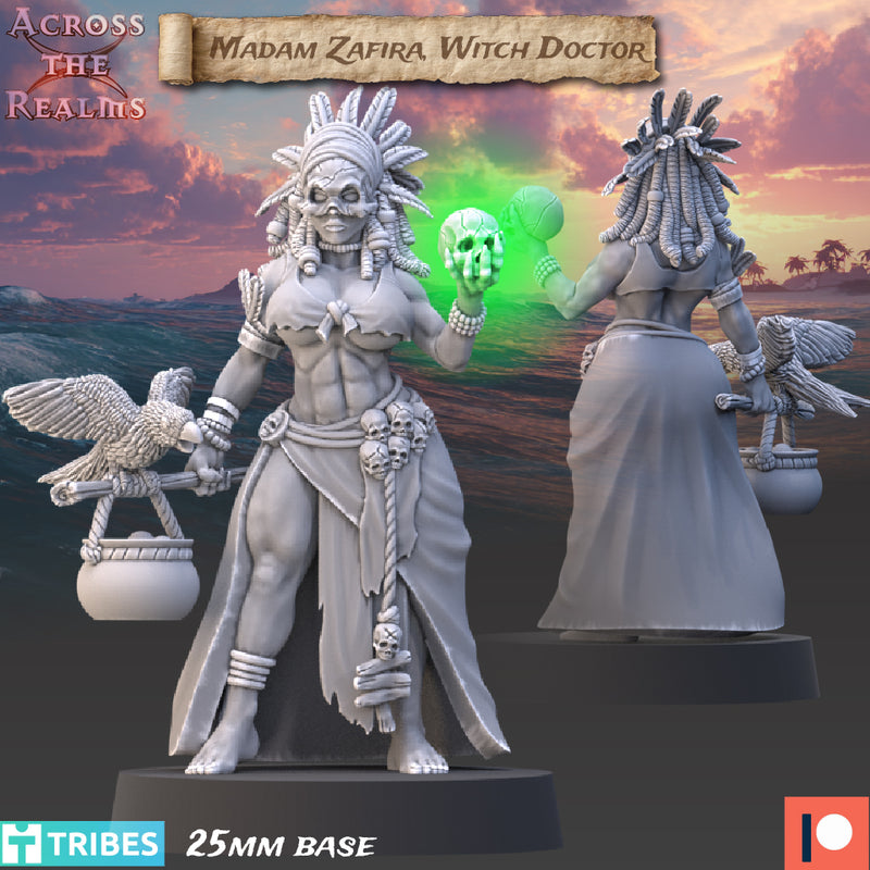 Witch Doctor Zafira Pin-Up | Caribbean Buccaneer