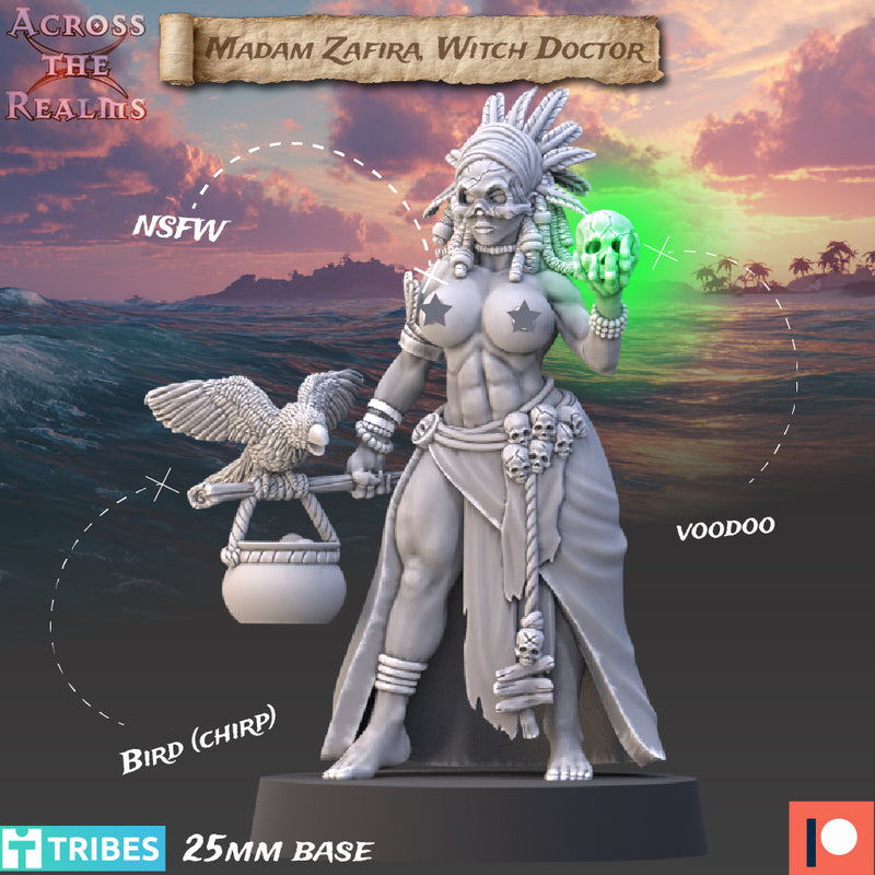 Witch Doctor Zafira Pin-Up | Caribbean Buccaneer