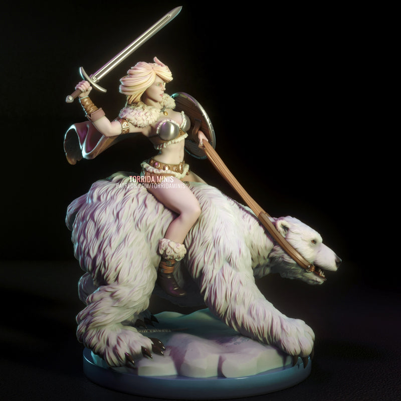 HIlde | Pin-Up Statue Fan Art Miniature Unpainted | Torrida Minis