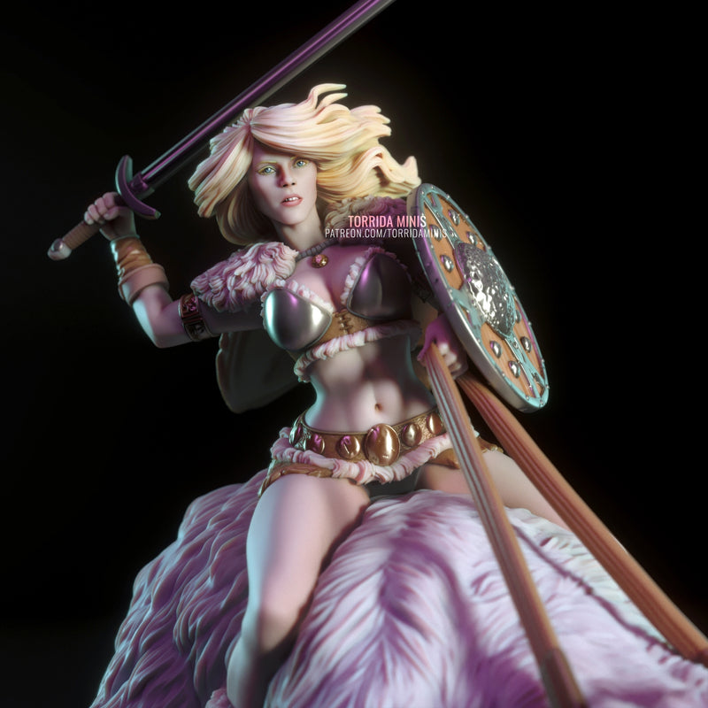 HIlde | Pin-Up Statue Fan Art Miniature Unpainted | Torrida Minis