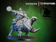 Hippo Rider Minatures | Ogres | Fantasy Miniature | Ghamak TabletopXtra