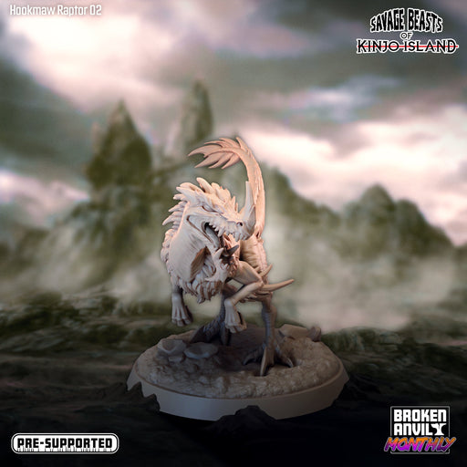Hookmaw Raptor B | Savage Beasts of Kinjo Island | Tabletop RPG Miniature TabletopXtra