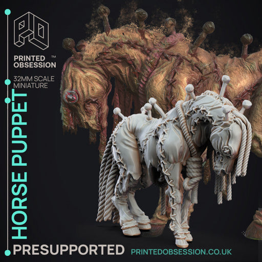 Horse Puppet | Puppet Masters Travelling Show | Fantasy Miniature | Printed Obsession TabletopXtra