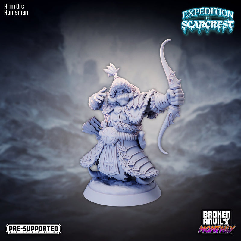 Hrim Orc Huntsman | Expedition to Scarcrest | Tabletop RPG Miniature TabletopXtra