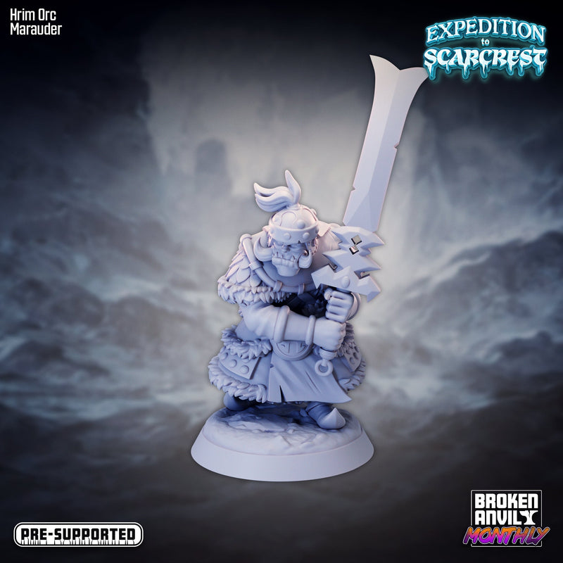 Hrim Orc Miniatures | Expedition to Scarcrest | Tabletop RPG Miniature TabletopXtra