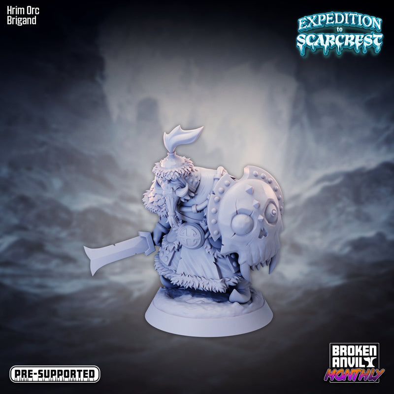 Hrim Orc Miniatures | Expedition to Scarcrest | Tabletop RPG Miniature TabletopXtra