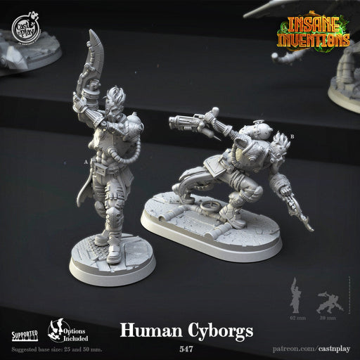 Human Cyborg A | Insane Inventions | Fantasy Miniature | Cast n Play TabletopXtra