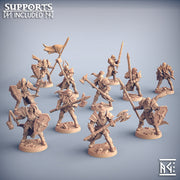 Human Fighters Guild Miniatures (Full Set) | Fantasy D&D Miniature | Artisan Guild TabletopXtra