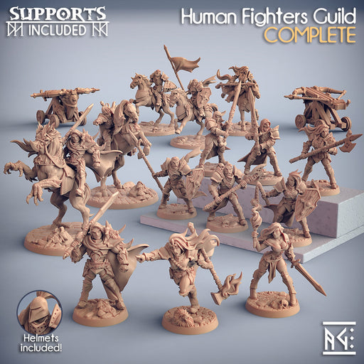 Human Fighters Guild Miniatures (Full Set) | Fantasy D&D Miniature | Artisan Guild TabletopXtra
