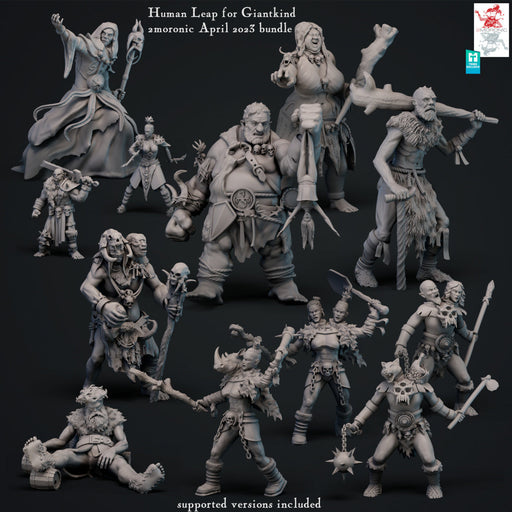 Human Leap for Giantkind Miniatures (Full Set) | 2moronic TabletopXtra