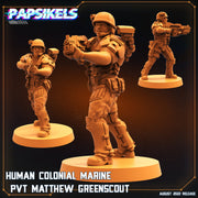 Human Miniatures | Alien Wars | Sci-Fi Miniature | Papsikels TabletopXtra