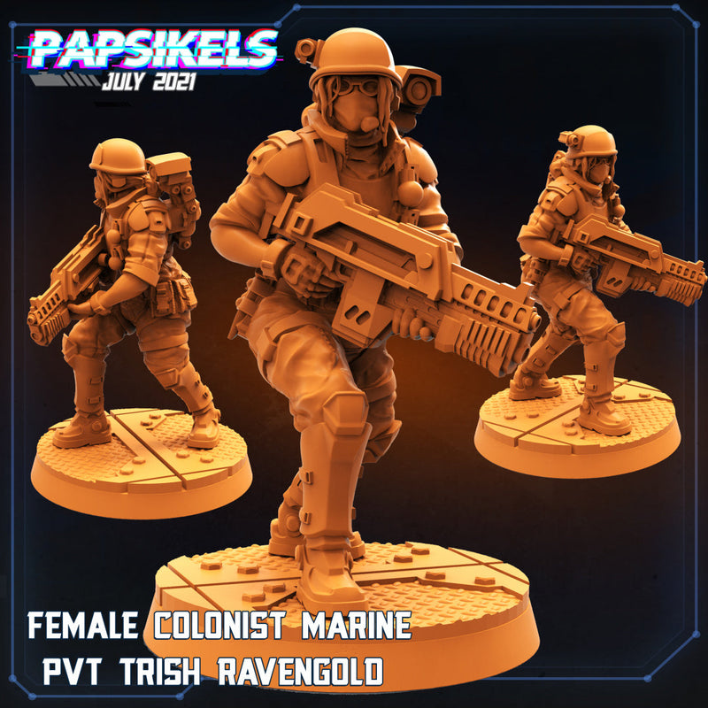 Human Miniatures | Aliens Vs Humans III | Sci-Fi Miniature | Papsikels