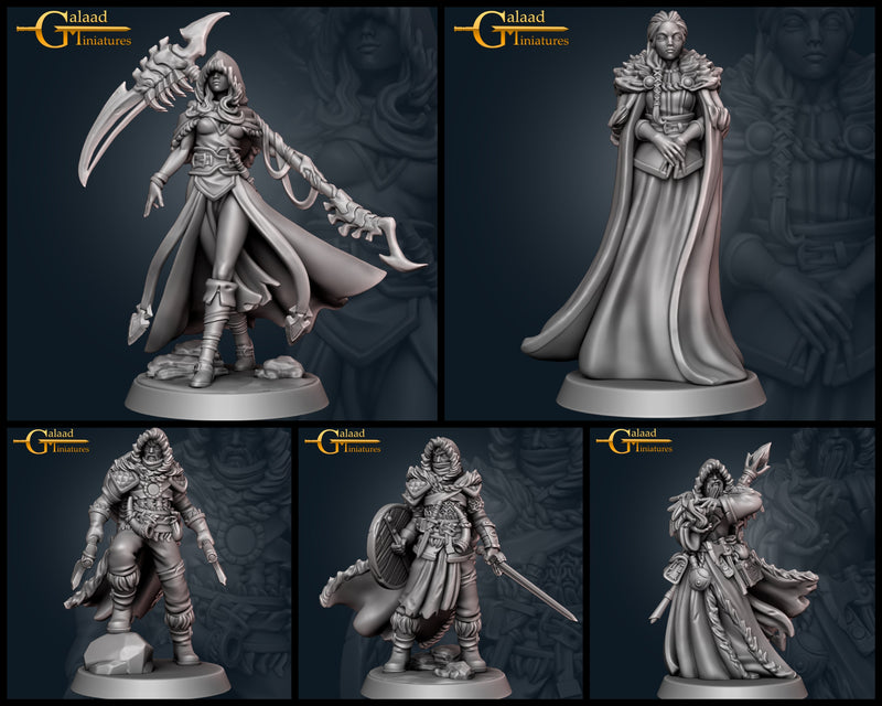 Human Miniatures | April 22 Adventurers | Fantasy Miniature | Galaad Miniatures TabletopXtra