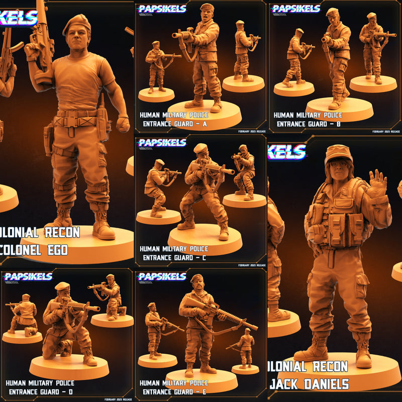 Human Miniatures | Star Entrance | Sci-Fi Miniature | Papsikels TabletopXtra